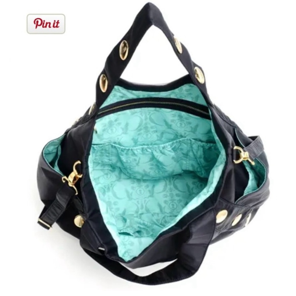 NEST Diaper Bag Dexter Navy Blue and Gold   with Changing Pad - Picture 7 of 13